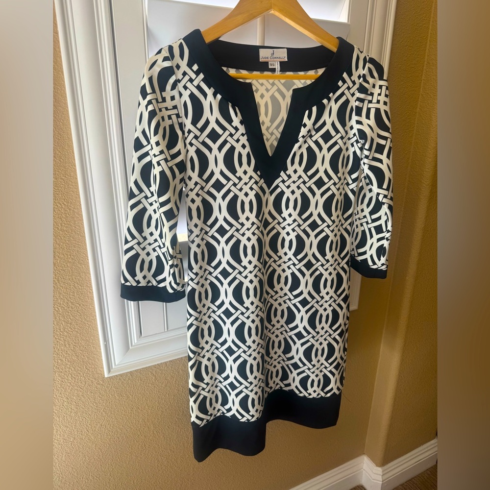 Jude Connally Geometric Print Dress – XS